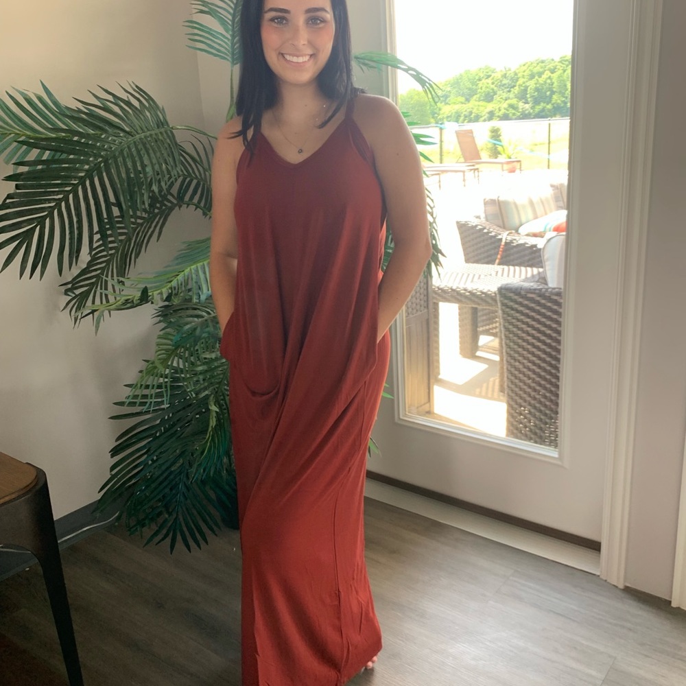 V-Neck Maxi Dress